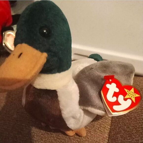 Ty Beanie Baby Jake The Mallard Drake Duck, 1997 Retired, NWOT - Picture 2 of 3